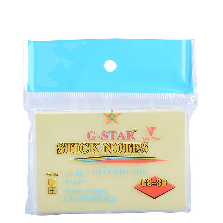 Giấy Note Vàng G-Star 3x2