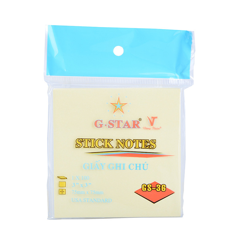 Giấy Note Vàng G-Star 3x3