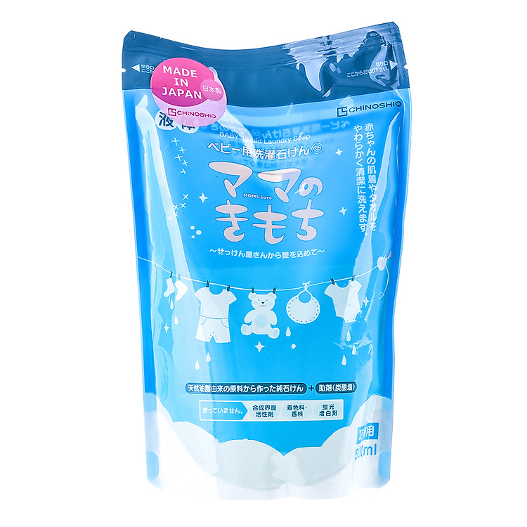 Nước Giặt Đồ Trẻ Em Chinoshio Mom’s Love Baby CS11100004 - Túi Bổ Sung 500ml