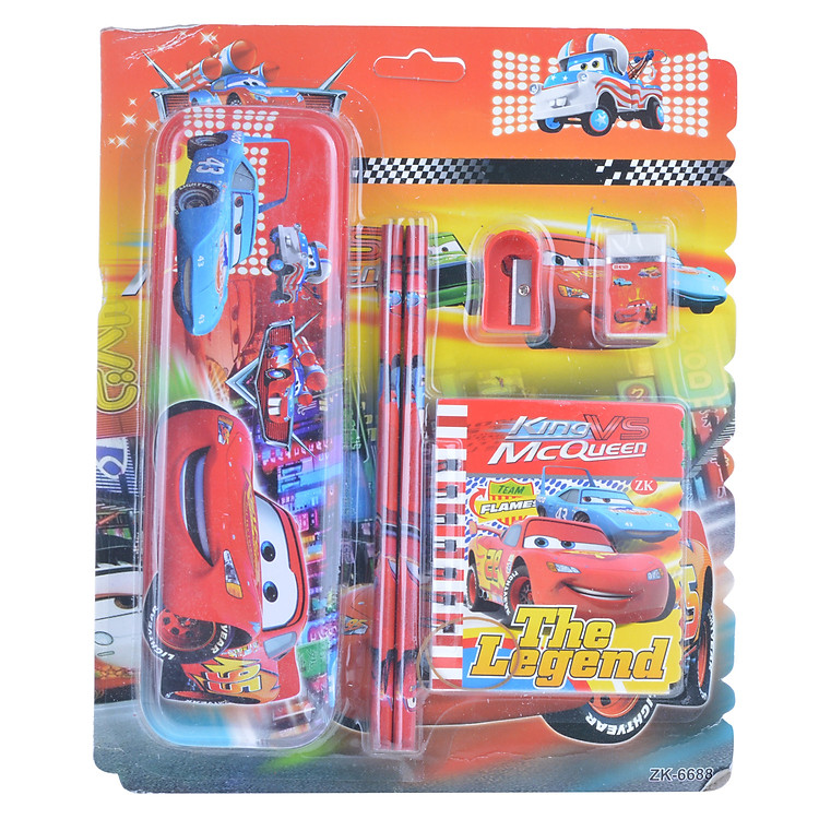 Vỉ Dụng Cụ Học Sinh 6688 - Car