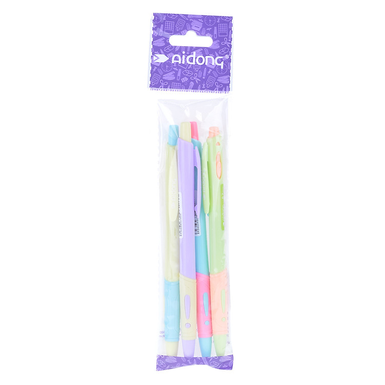 Combo Viết Bi Ai-183 (Mực Xanh x4)