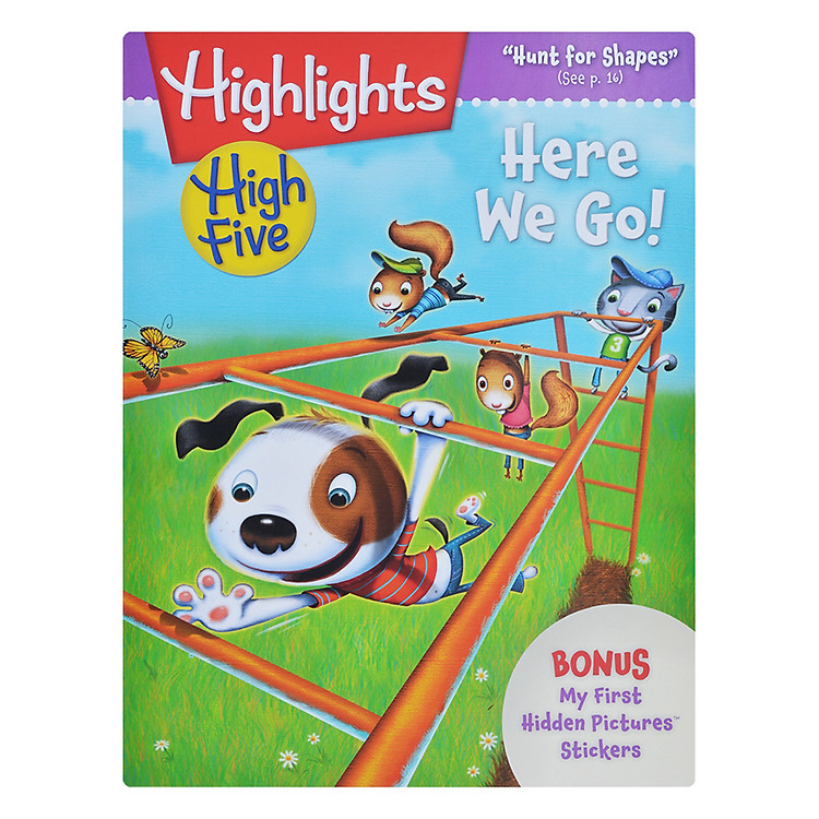 Sách Highlights High Five International Edition - Here We Go (Bonus My First Hidden Pictures Stickers)
