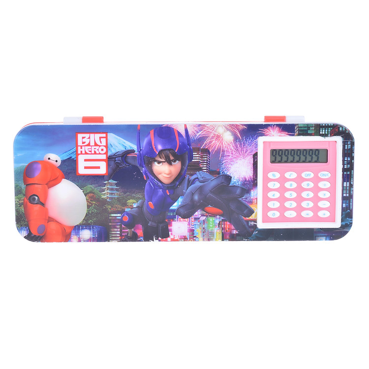 Hộp Bút Nhựa Goldenbook 6720 - Big Hero 6 - Đỏ (Kèm Máy Tính)