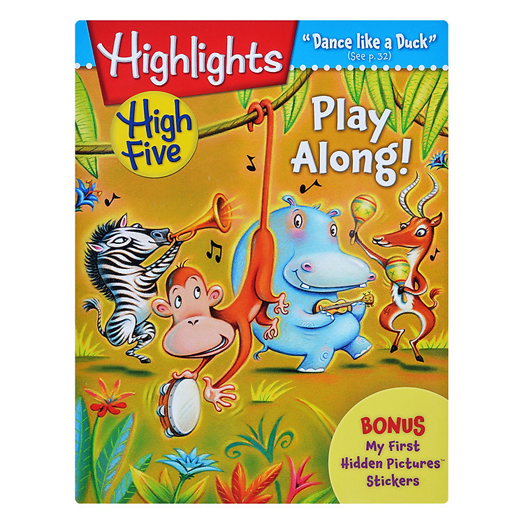 Sách Highlights High Five International Edition - Play Along (Bonus My First Hidden Pictures Stickers)