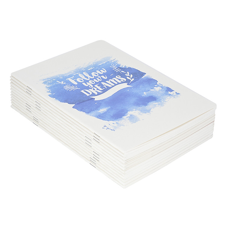 Combo 12 Vở Kẻ Ngang Water Color (80 Trang)