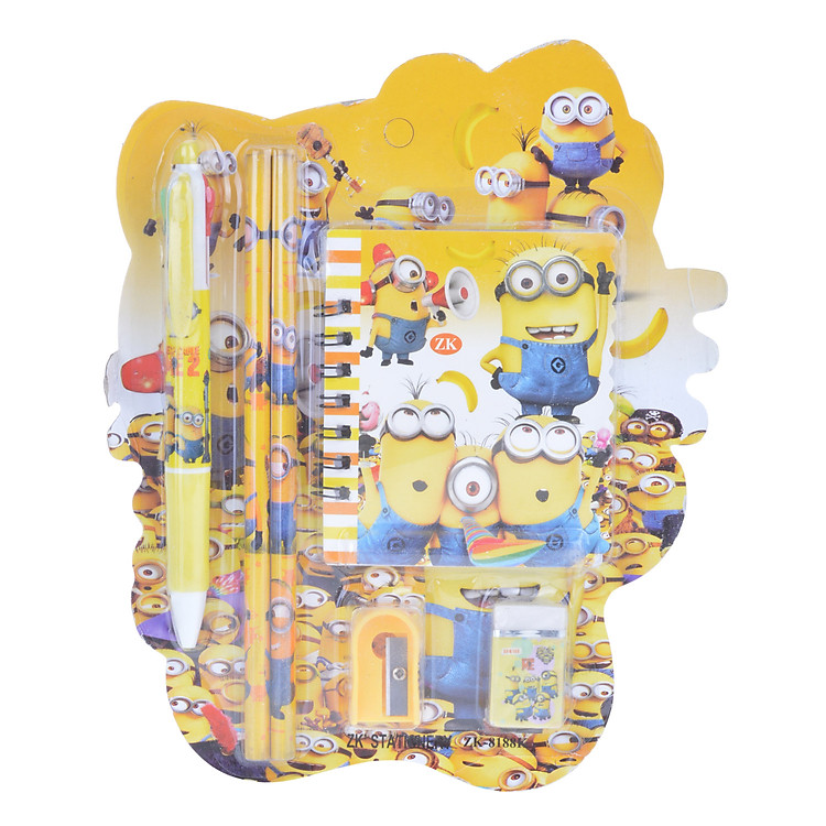 Vỉ Dụng Cụ Học Sinh 8188 - Minion