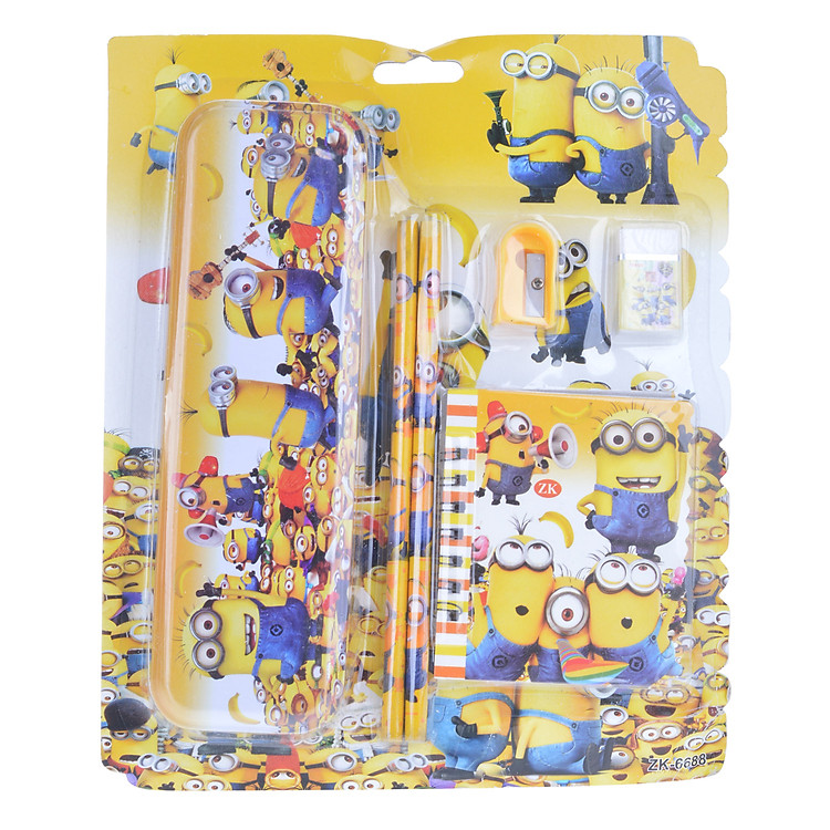 Vỉ Dụng Cụ Học Sinh 6688 - Minion