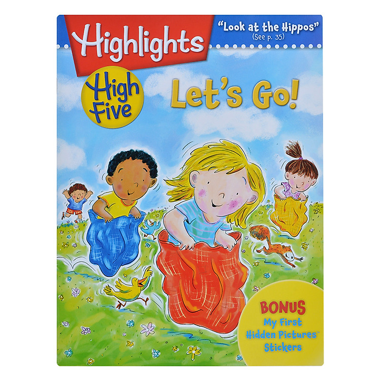 Sách Highlights High Five International Edition - Let's Go (Bonus My First Hidden Pictures Stickers)