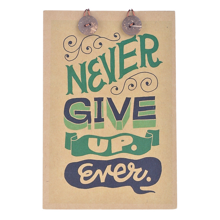 Sổ Tay Chó Đầu Xù - Never Give Up Ever