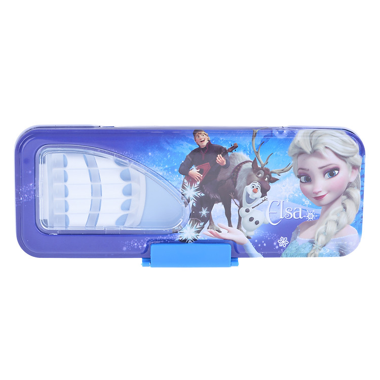Hộp Bút Goldenbook 82520 - Elsa And Anna - Xanh