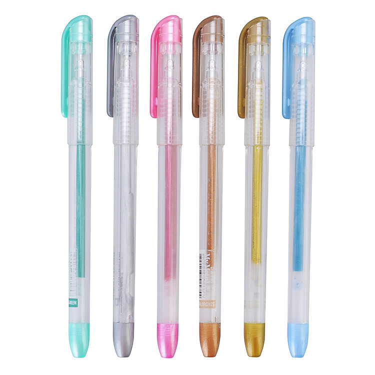 Vỉ 6 Cây Viết Nhũ My Metal (6 màu)