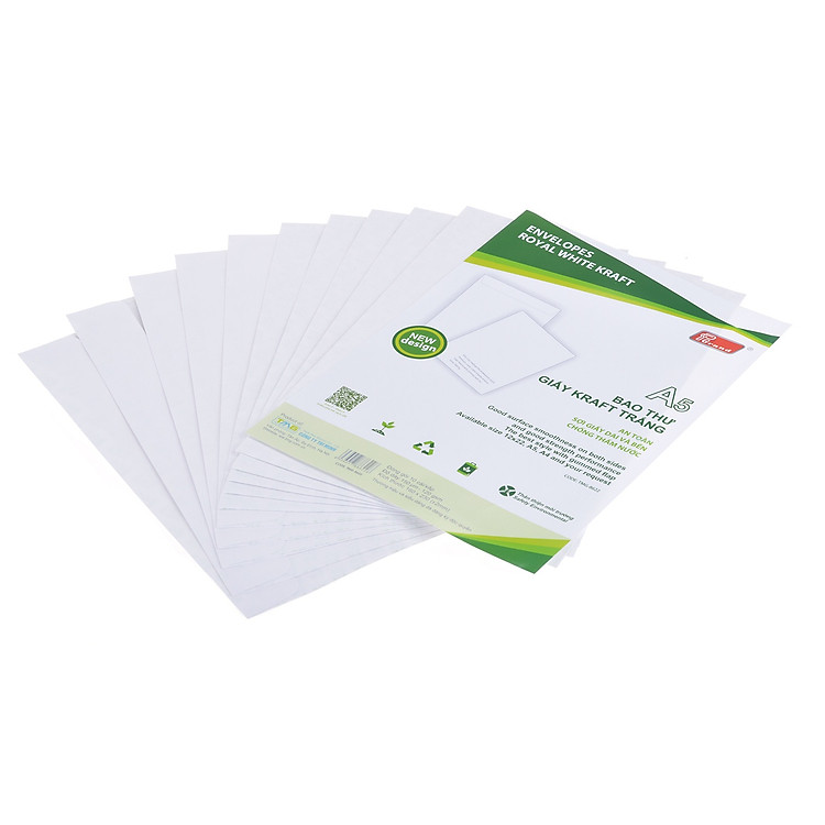 Bao Thư Trắng Grand A5 (10 cái) - Ảnh 2
