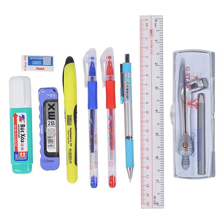 Bộ Dụng Cụ Học Sinh Thông Dụng Cấp 2 - 002