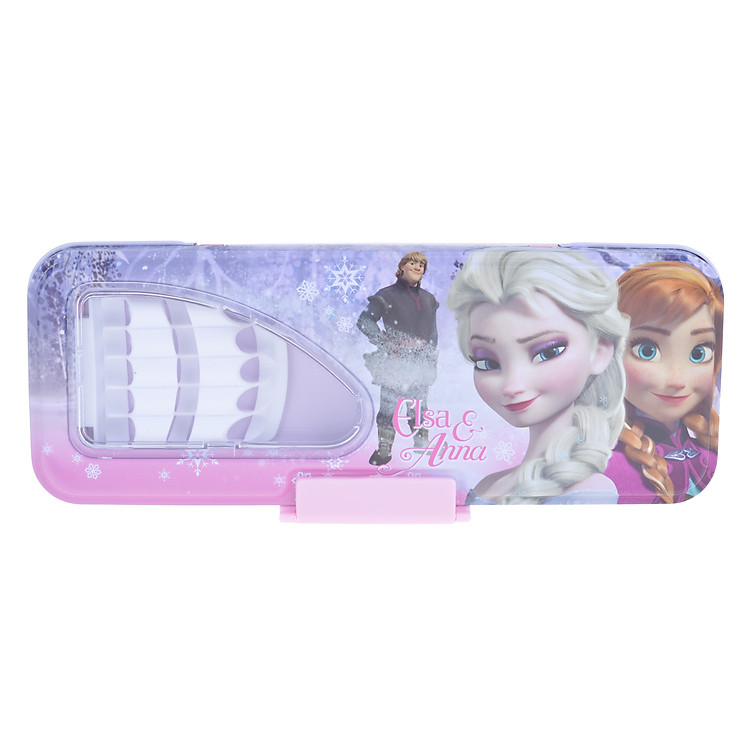 Hộp Bút Goldenbook 82520 - Elsa And Anna - Hồng