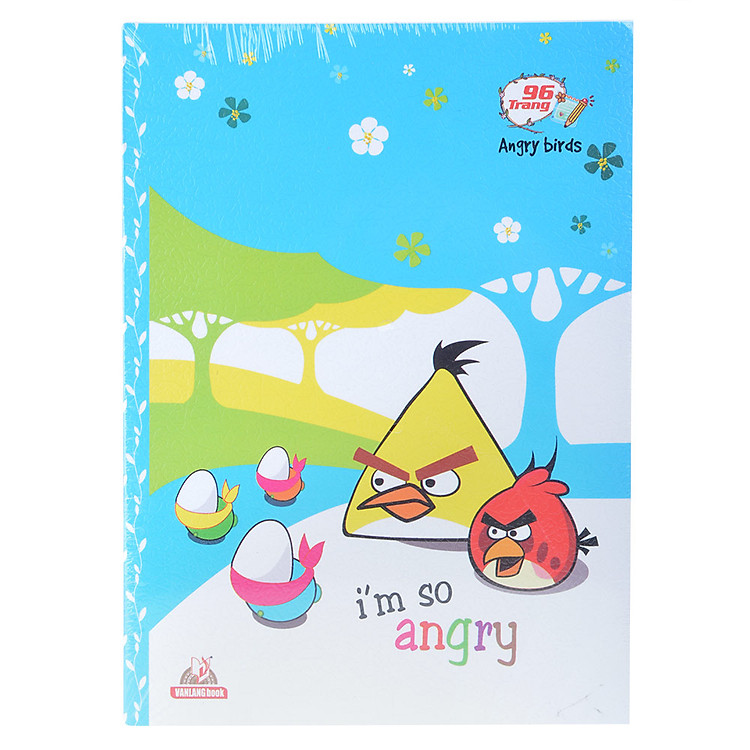 Lốc 10 Cuốn Tập 96 Trang Fort ĐL 100 4 Ô Ly - Angry Bird (4 Mẫu)