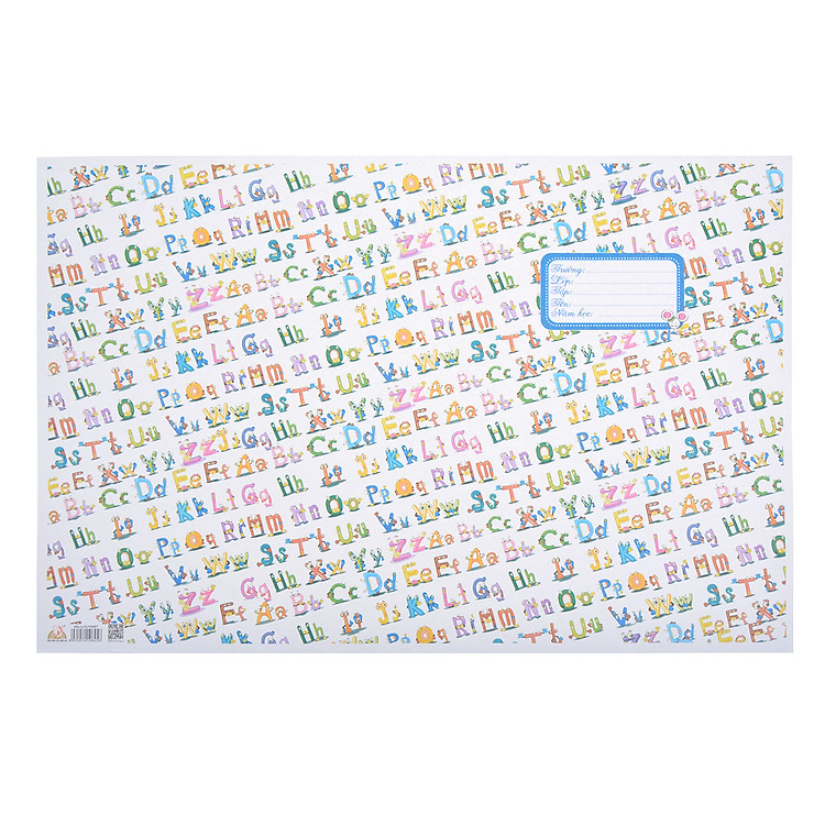 Giấy Bao Tập - Mẫu Tự Alphabet