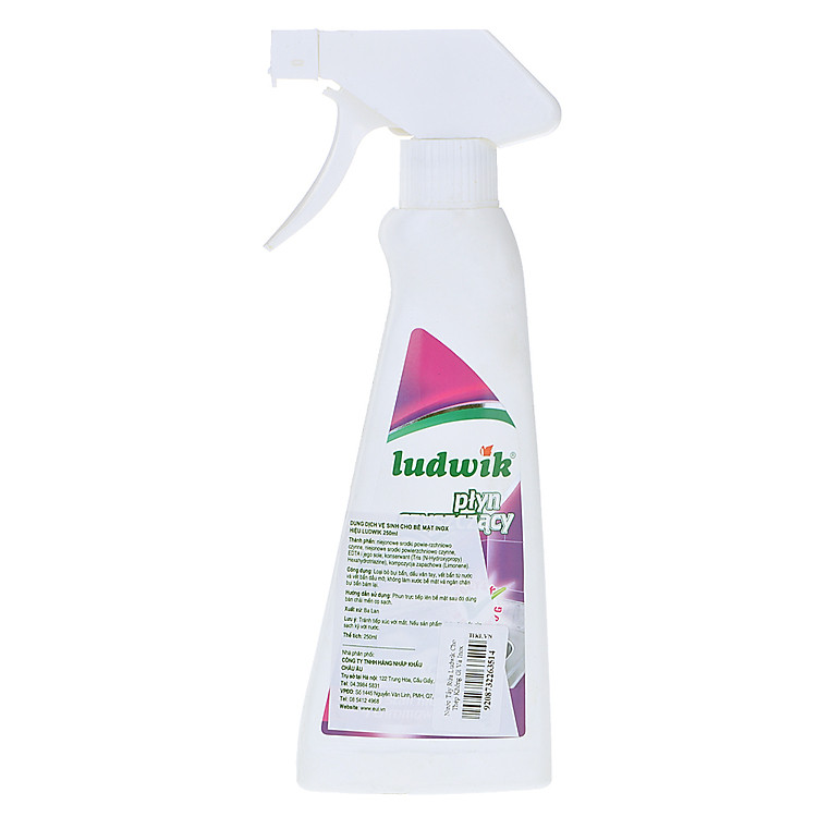 Nước Tẩy Rửa Ludwik Cho Thép Không Gỉ Và Inox 250ml