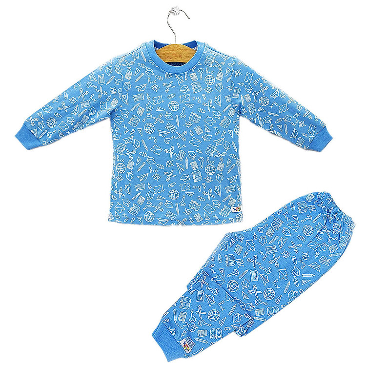 Bộ Đồ Dài Bé Gái Tay Bo Kavio Kids GS11-N1 - Xanh Da Trời