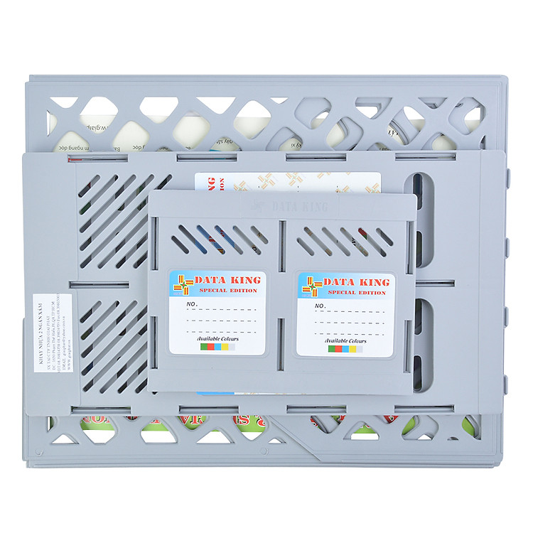 Khay Nhựa King Star 2 Ngăn - Xám - Ảnh 5