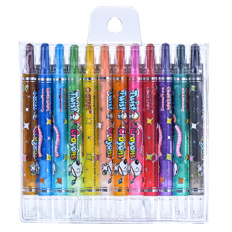 Bút Sáp Vặn Ngắn HQ G-Star 906-12 - Ảnh 2