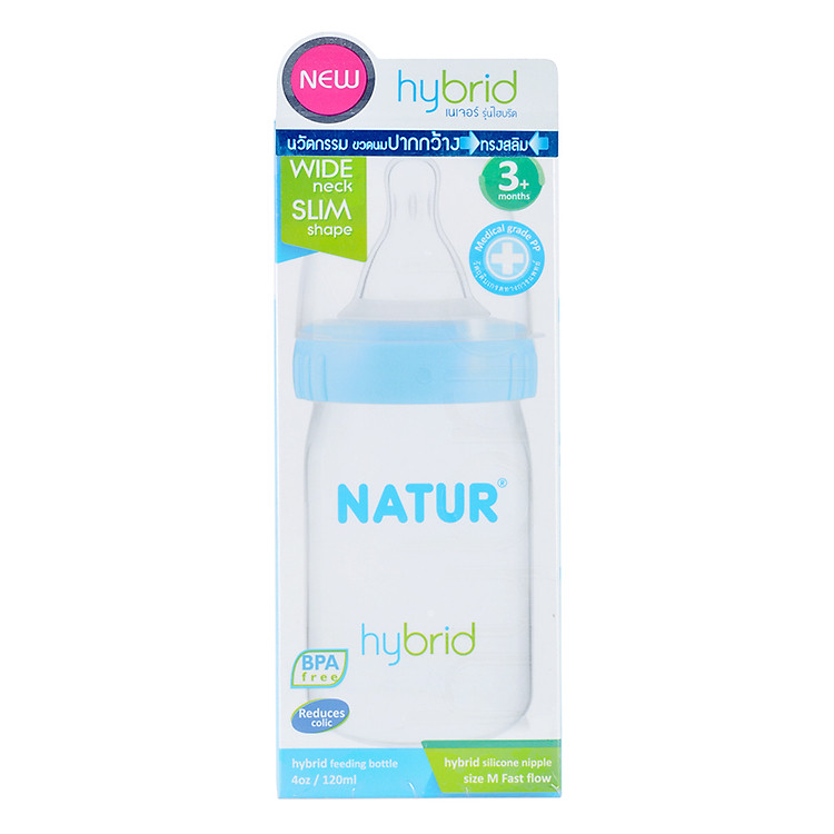 Bình Sữa Natur Hybrid 4oz (120ml)