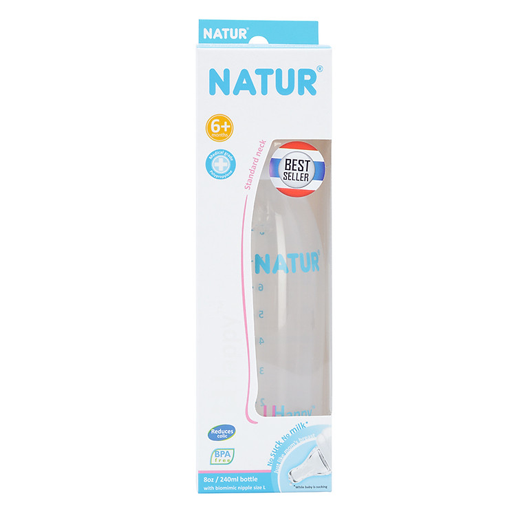 Bình Sữa Natur Uhappy 8oz (240ml)