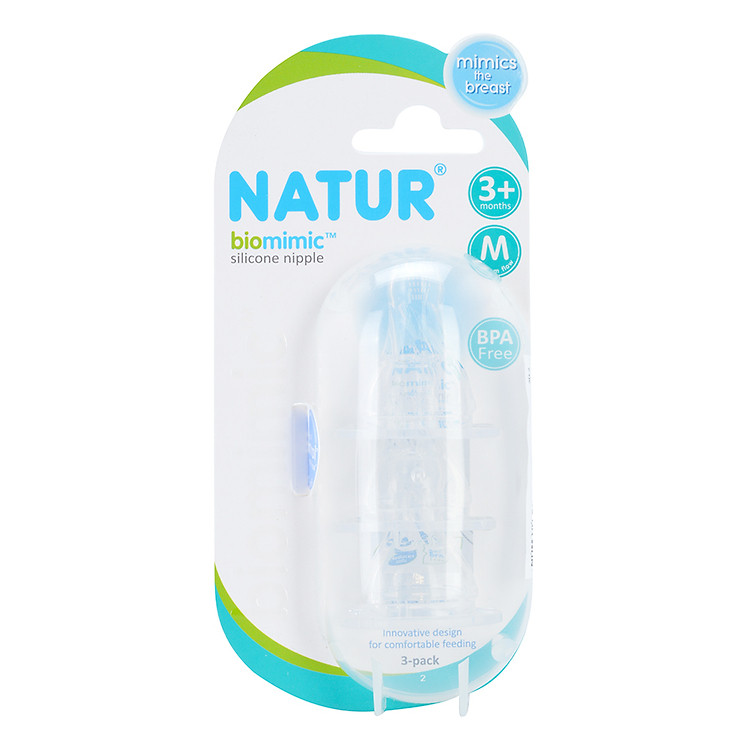 Bộ 3 Núm Vú Natur Biomimic (Size M)