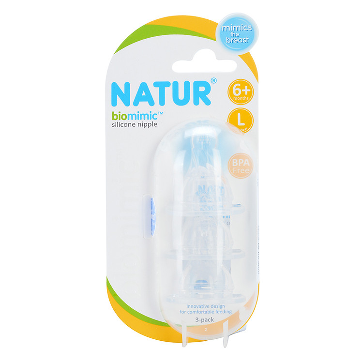 Bộ 3 Núm Vú Natur Biomimic (Size L)