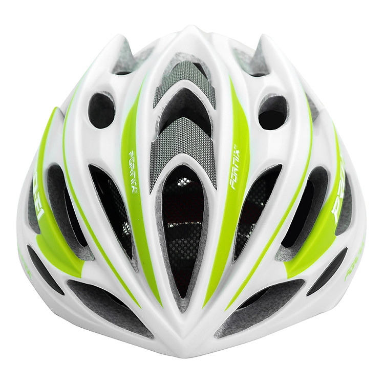 Nón Bảo Hiểm Xe Đạp Fornix A02N050L - Trắng Phối Xanh Lá