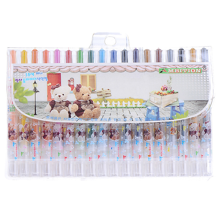 Bút Sáp Vặn 18 Màu HQ 999-18