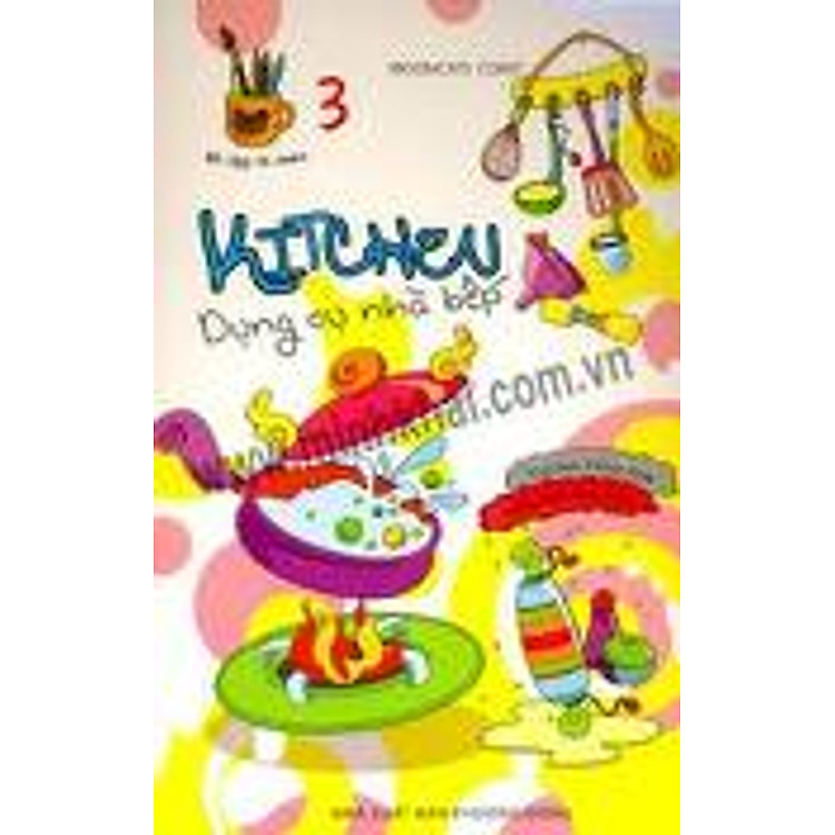 Sách Bé Tập Tô Màu 3 - Dụng Cụ Nhà Bếp