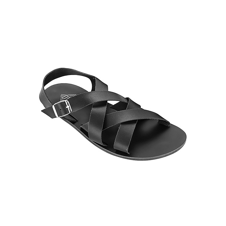 Giày Sandal Da Quai Chéo Nam DVS MD370 - Đen