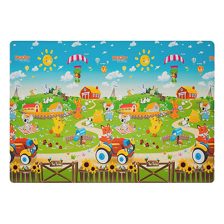 Thảm 2 mặt Hàn Quốc Dwinguler Thảm nông trại hiền hòa - 1.9 x 1.3m