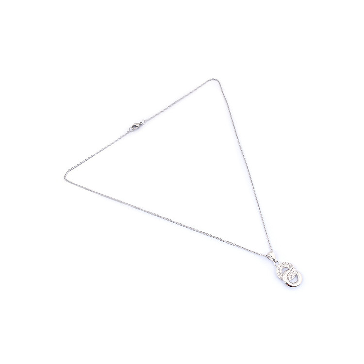 Dây Chuyền 11 Đẹp Accessories Họa Tiết Vòng Tròn Đôi DXA-MX1001 - Trắng