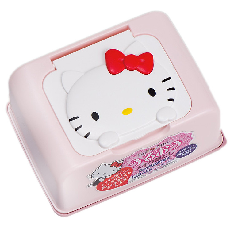 Hộp 42 Tờ Giấy Ướt Tẩy Trang LEC Hello Kitty E-343