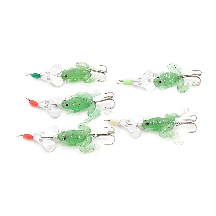 Combo 5 Con Ếch Giả Dạ Quang Câu Cá KHP Ech01 - Màu Ngẫu Nhiên