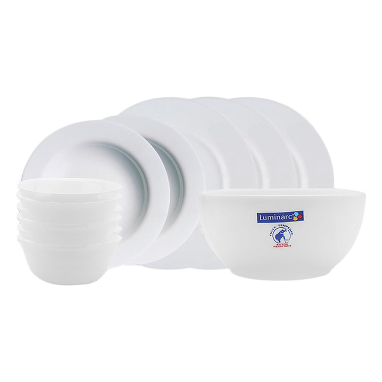 Bộ Bát Đĩa Luminarc Everyday ED12 - Trắng (12 Món)