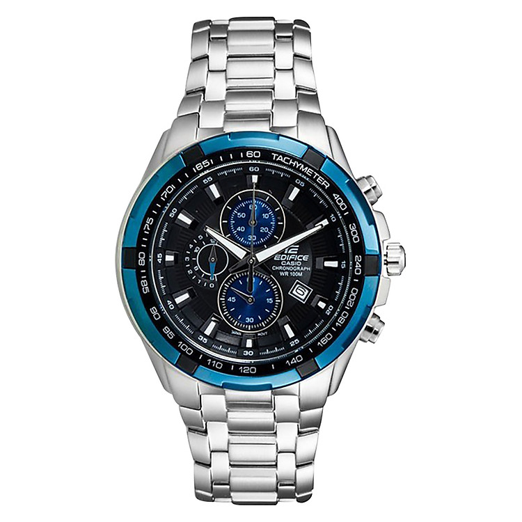 Đồng Hồ Nam Dây Kim Loại Casio EF-539D-1A2VUDF (46.5mm) - Bạc Mặt Đen