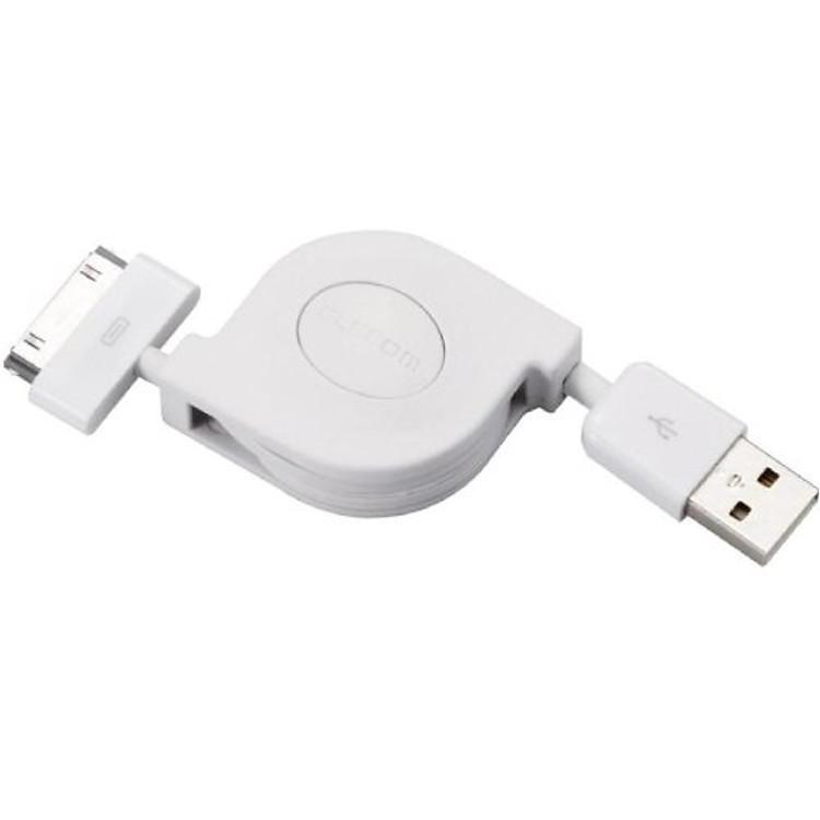 Cáp Sạc Và Truyền Dữ Liệu iPhone Elecom MPA-IRL15WH (1.5m) - Hàng Chính Hãng