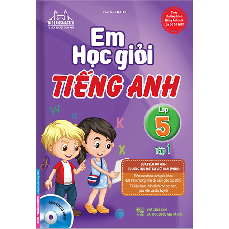 Sách The Langmaster - Em Học Giỏi Tiếng Anh Lớp 5 - Tập 1 (Kèm CD)