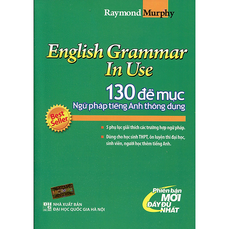 Sách English Grammar In Use - 130 Đề Mục Ngữ Pháp Tiếng Anh (Xanh Lá)