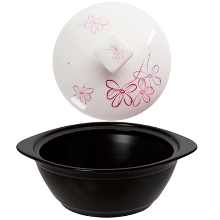 Nồi Đất TUCBEGHI Nắp Hoa Văn Dong Hwa CS 003 - Pink lilac 800ml