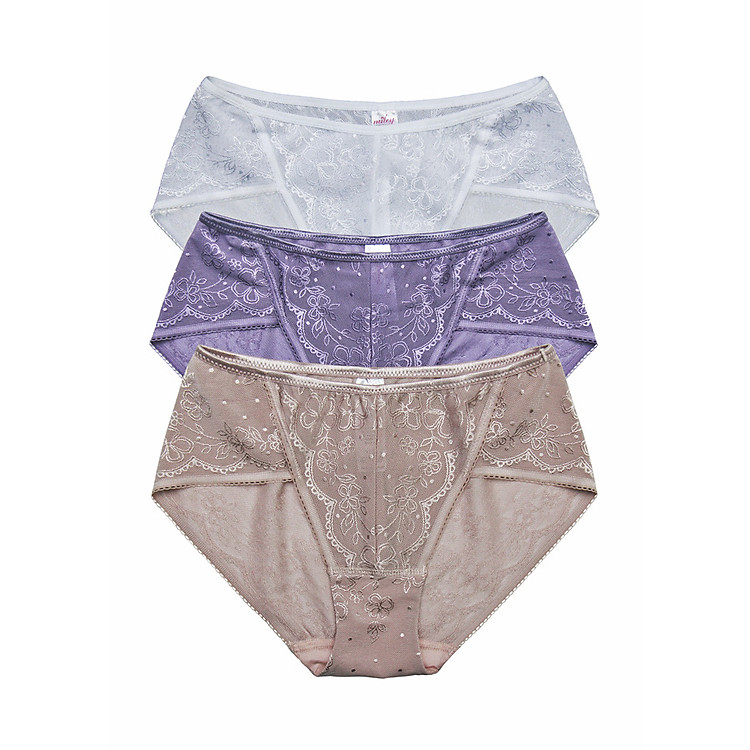 Combo 3 Quần Lót Nữ Gấm Miley FLG0500-1000-0200