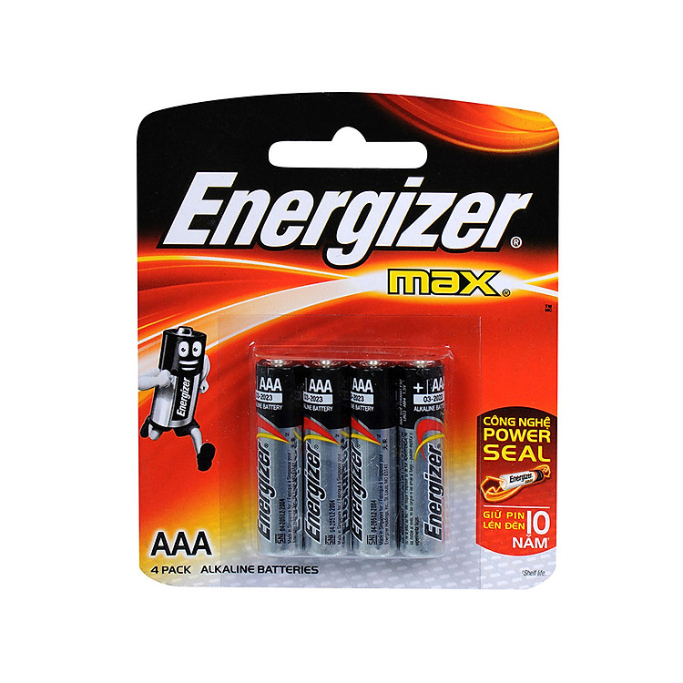 Pin AAA Energizer Max E92 BP4
