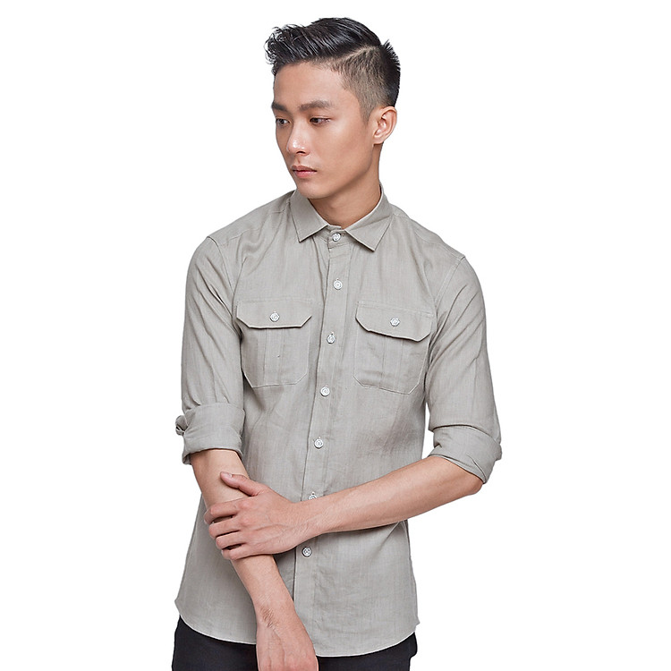 Áo Sơ Mi Nam F2 Fashion F2-SHM-D-41 - Xám Nhạt