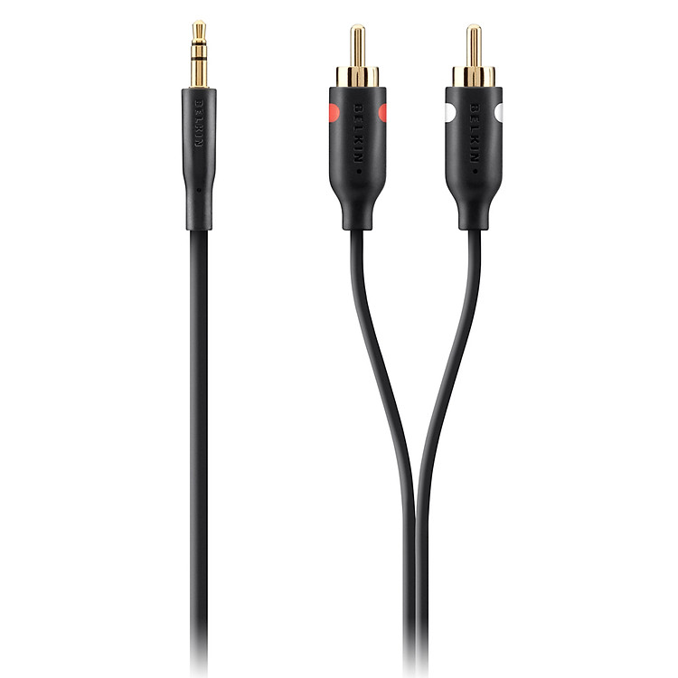 Cáp Aux to RCA Belkin F3Y116qe2M - Hàng Chính Hãng