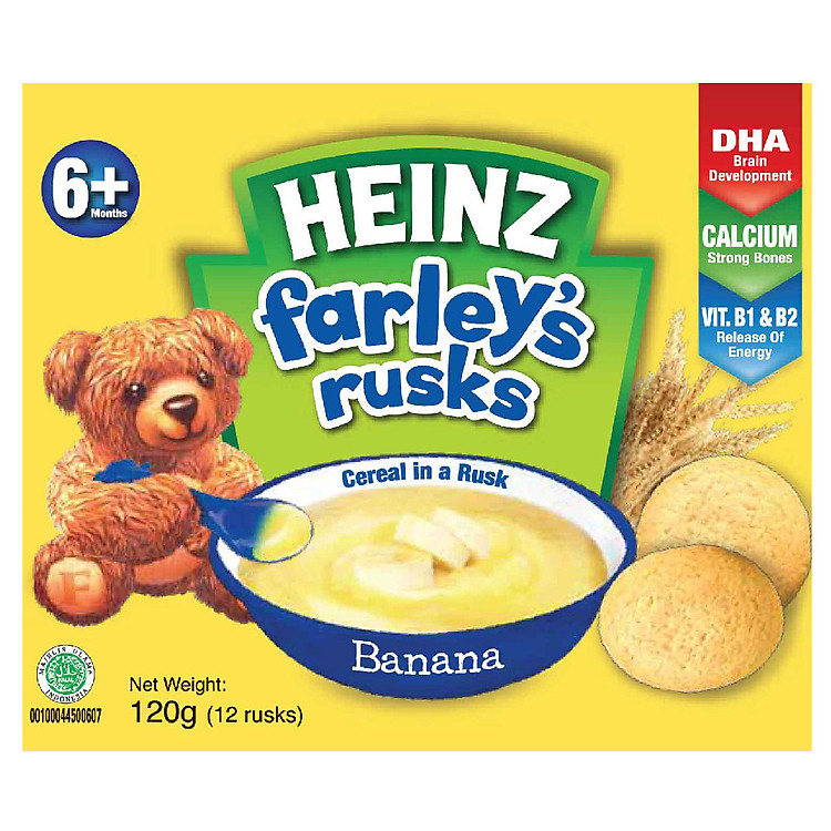 Bánh Qui Dành Cho Trẻ Em Farley Heinz Vị Chuối 120g