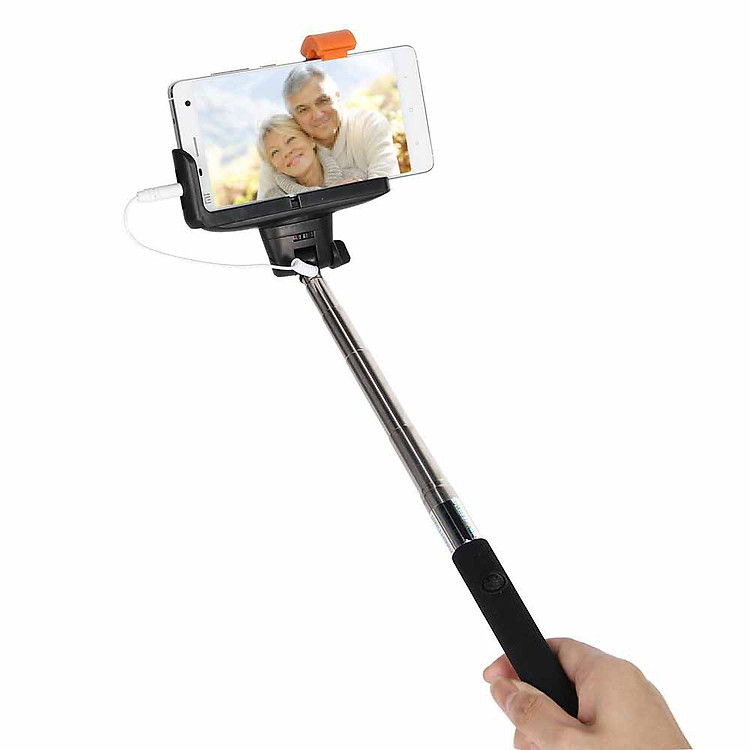 Gậy Chụp Hình Homeeasy Z07- 7 (Nút bấm trên thân Gậy) - Đen - Hàng Chính Hãng