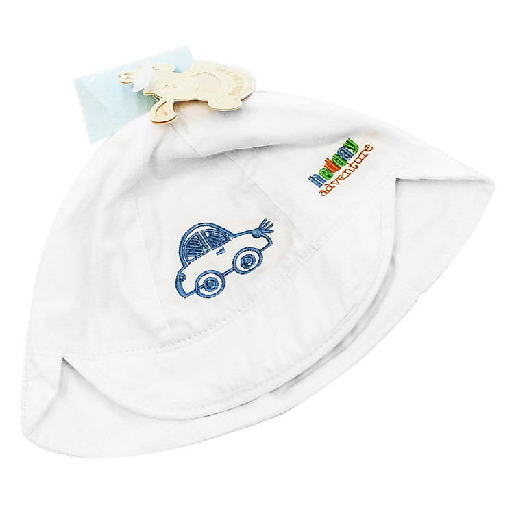 Mũ Đi Nắng Cho Bé Luvable Friends FH7524 - Trắng