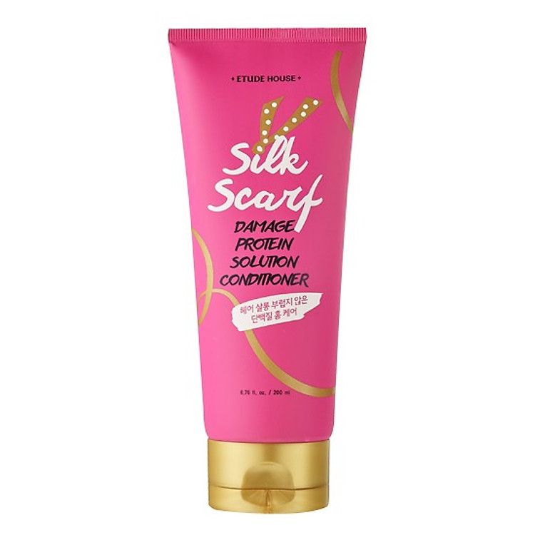 Dầu Xả Mượt Tóc Bổ Sung Protein Etude House Silk Scarf Damage Protein Solution Conditioner (200ml)